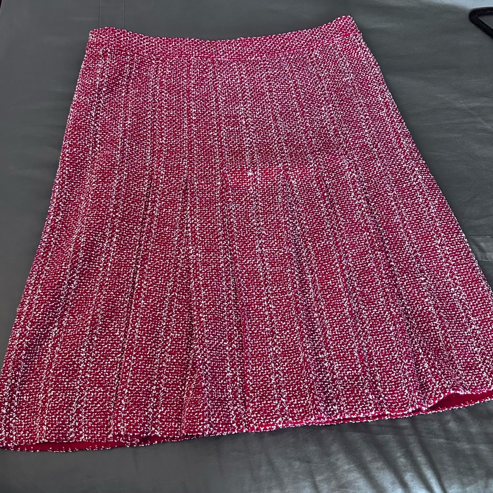 St John Collection by Marie Gray Skirt, Size 10, Red/White